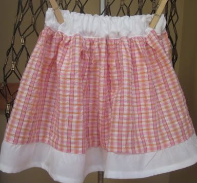 Sherbet Seersucker Twirl Skirt - Size 4T/5T