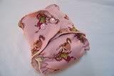 Newborn Pink Cowboys Serged Diaper ~ Second ~ HC$ Day