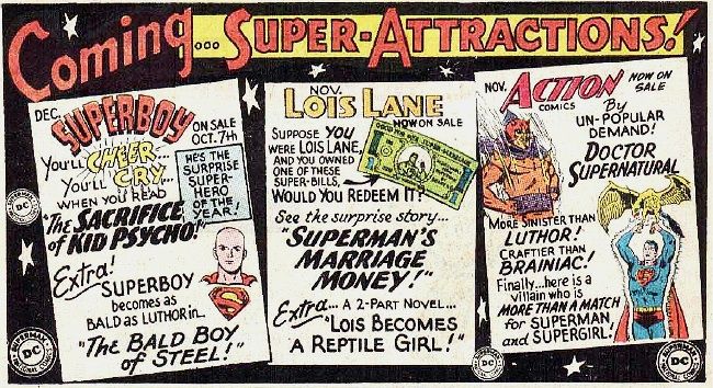1965 It plugged these 3 issues Superboy 125 The Sacrifice of Kid 
