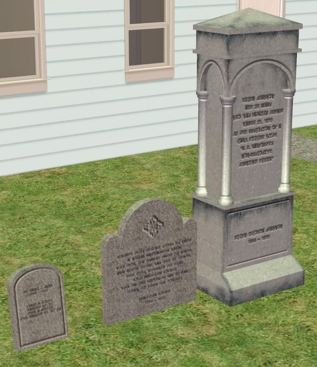 Corsetcrush's Sims 1 Tombstones