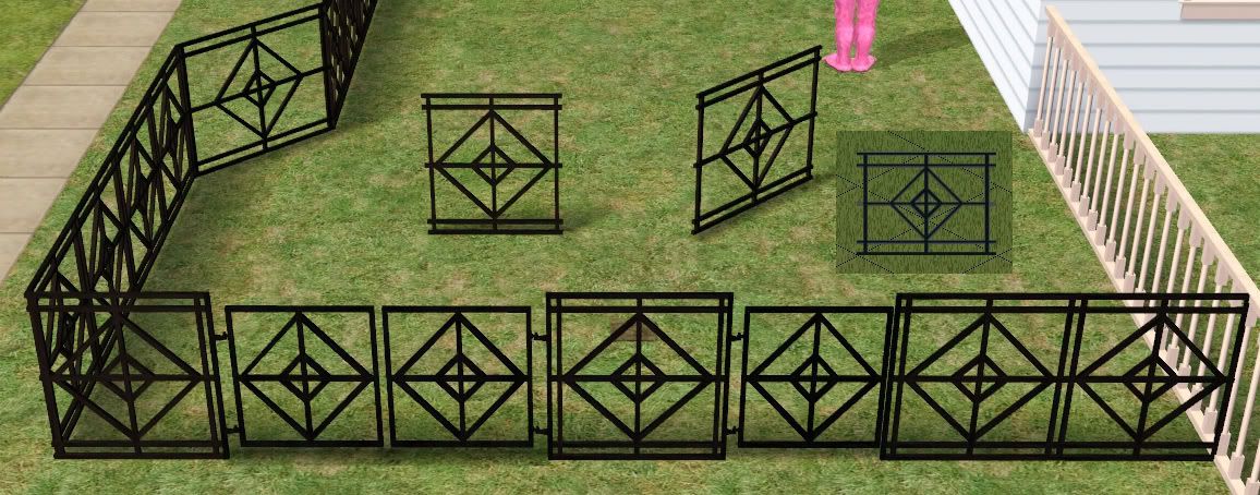 Corsetcrush's Sims 1 diagonal fencing