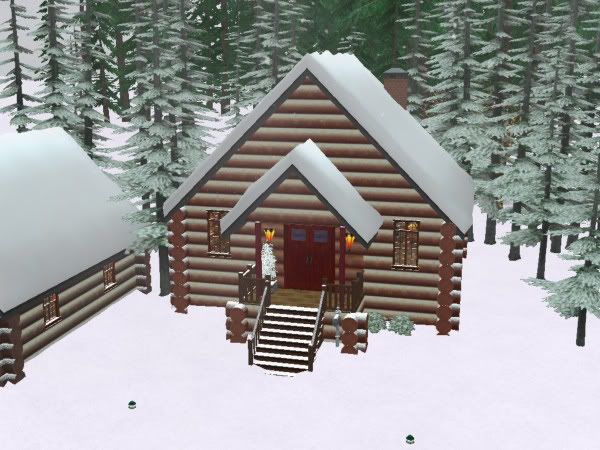 Corsetcrush's Snowy Log Cabin Corners