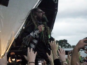Rob Zombie on top of me at Soundwave 2011