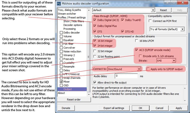 To a decoding ac3 DivX 01 12 and divx directshow decoder ac3