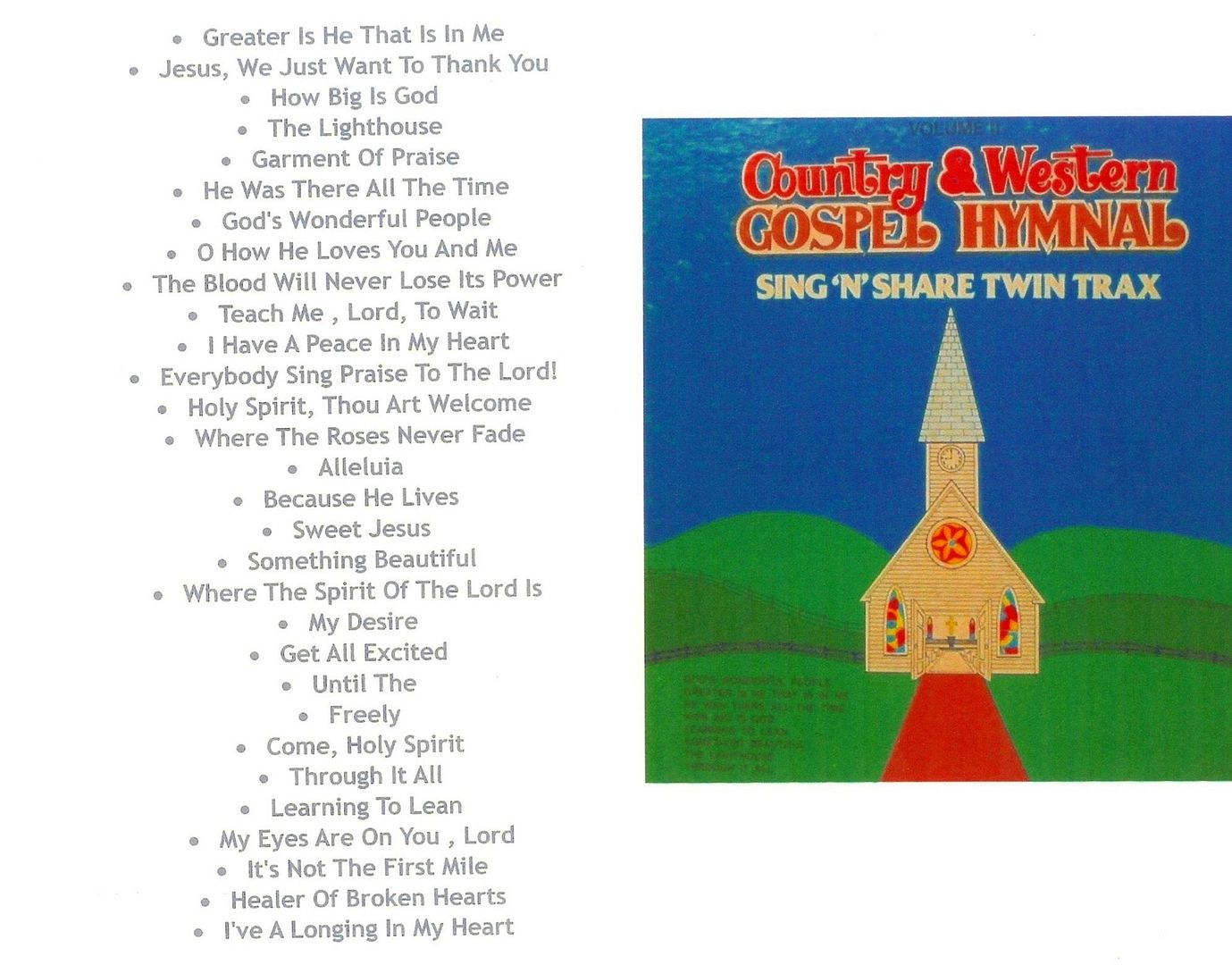 country-western-gospel-hymnal-vol-2-song-book-singspiration-1979