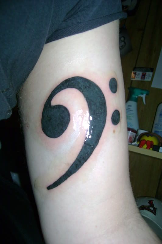 bleed tattoo Tattoo bass clef tattoo Large and scandinavian art symbols