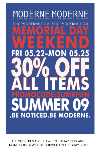 30% OFF EVERYTHING Friday - Monday