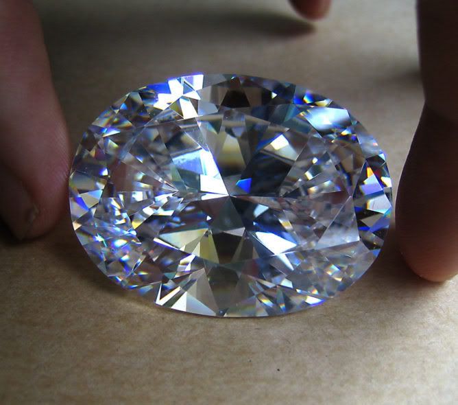 Cubic zirconia matches a diamond perfectly, but low quality stones fade over 