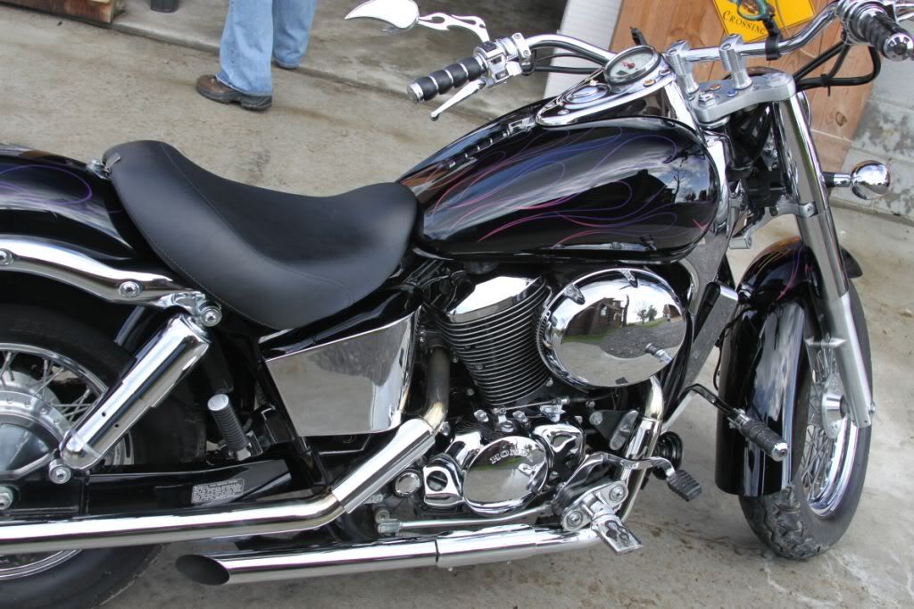 Hard mount saddlebags for honda shadow #4