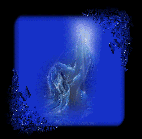 light fairy in blue