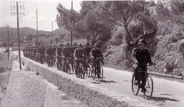 Rare photo of 1940 Tour de France