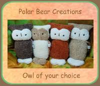 Owl of your Choice/All natural Materials