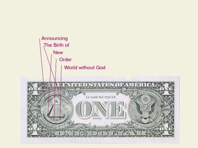 american dollar bill owl. the one dollar bill of the