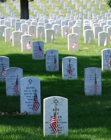 Memorial Day at Arlington National Cemetery in Washington, DC.