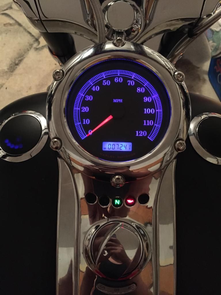 Pimped out my speedometer Harley Davidson Forums
