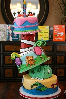 Seuss Birthday Cake on Seuss Cake