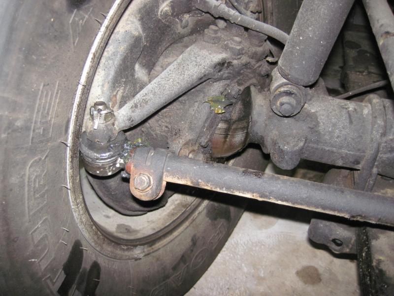 New tie rod end rubbing on wheel.... IH8MUD Forum