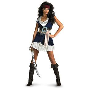 Pirates Of The Caribbean Jack Sparrow Womens Costume