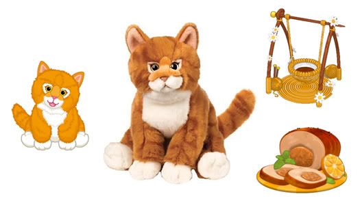 webkinz signature orange tabby cat