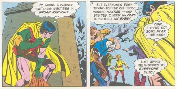 Robin changes into his costume