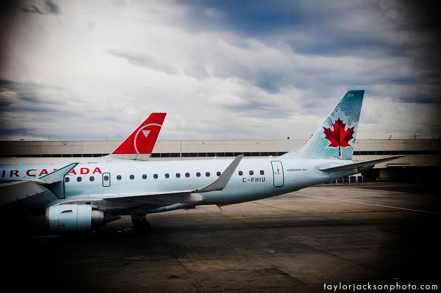 Air Canada on the ground