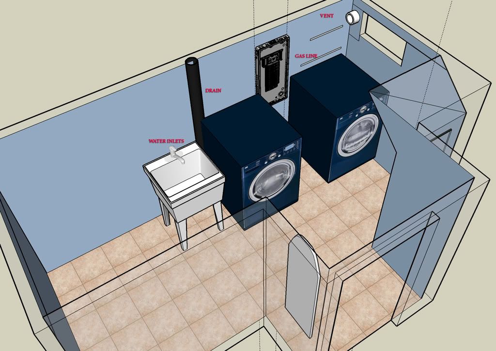 Move Gas Line, Run new long Dryer Vent. Community Forums