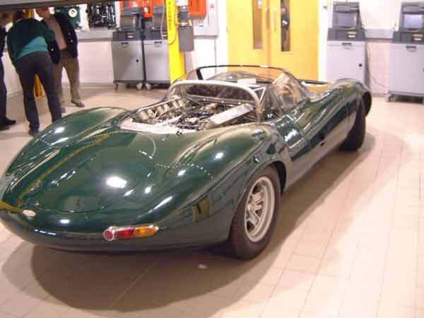 The Jaguar XJ13 prototype was displayed in Lindley England 