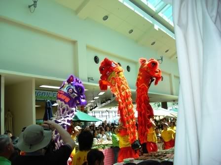 Lion dance during Chinese New Year at Springvale Melbourne Australia