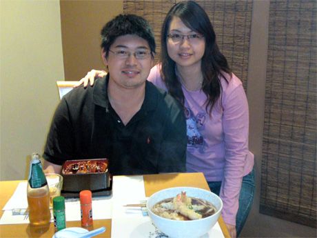 Darling and me at the Japanese restaurant