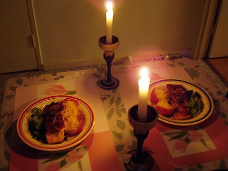 Valentine's Day Candle Light Dinner - Salmon