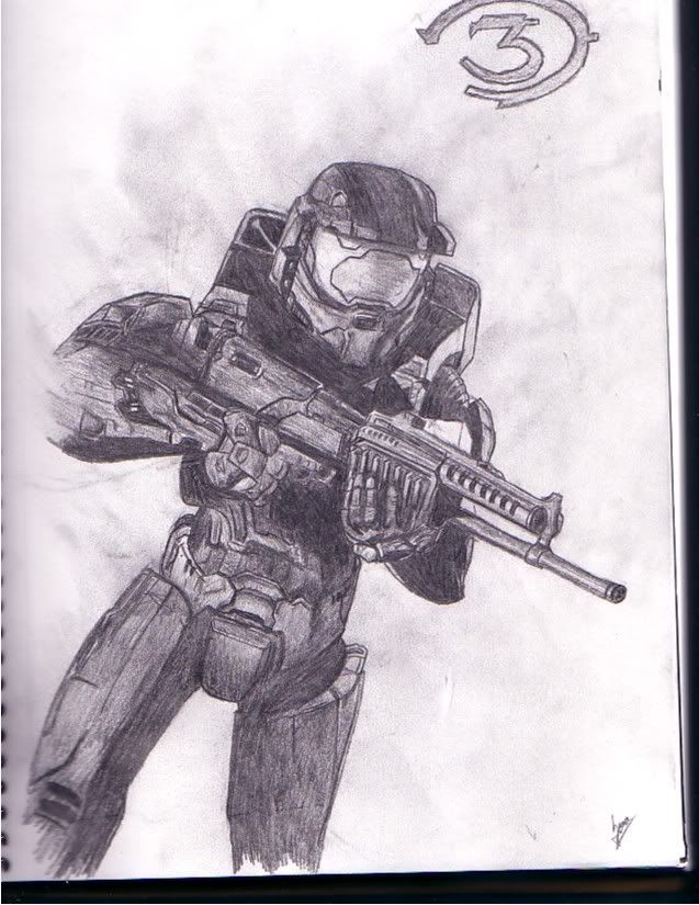 Master Chief Drawing... - www.tombraiderforums.com