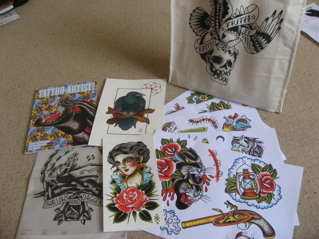 Tattoo Arsist magazine with a