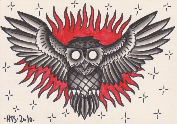 I definitely wanna tattoo that owl on someone asap