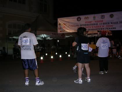 Relay team.. waiting for partner to continue the walking