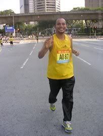 Mahadhir. A guy that chat during my 1st marathon.