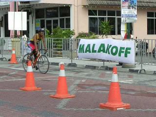 At end of 1st lap.. another 30km more