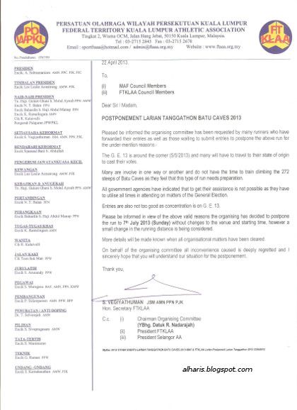 Larian Tanggathon 2013- Postpone