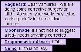 Lilith is no lady