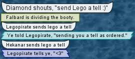 Send Lego a tell