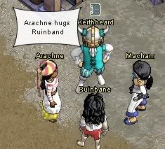 Ara hugs Ruinbane