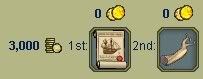 prizes were cash, a sloop, and drift wood