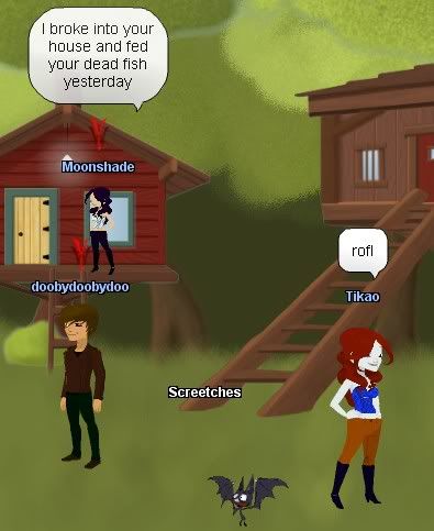 Moonshade broke into Tikao’s house and fed her dead fish