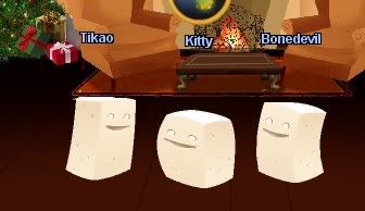 three dancing tofu