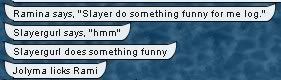 Rami asks Slayer to do something funny