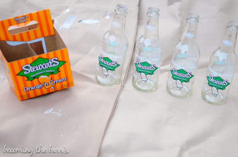 diy soda bottles as flower vases