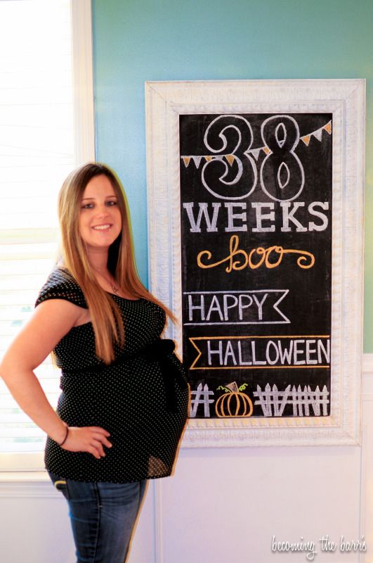 38 weeks pregnant chalkboard tracker inspired by littlebabygarvin chalkboard 38 weeks