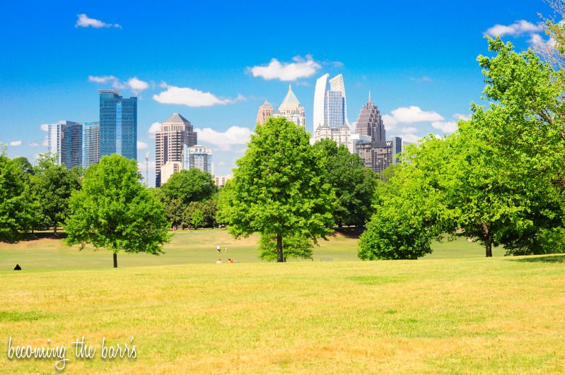 piedmont park atlanta skyline