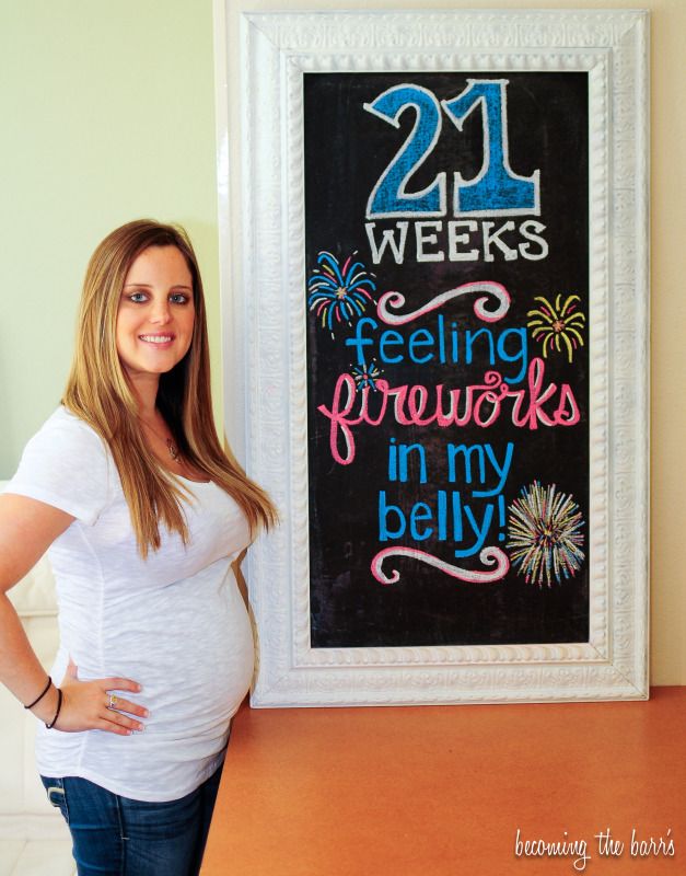 21 weeks pregnant chalkboard tracker; littlebabygarvin inspired 21 weeks