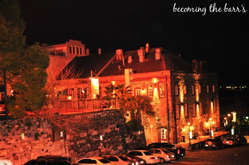 savannah riverstreet at night