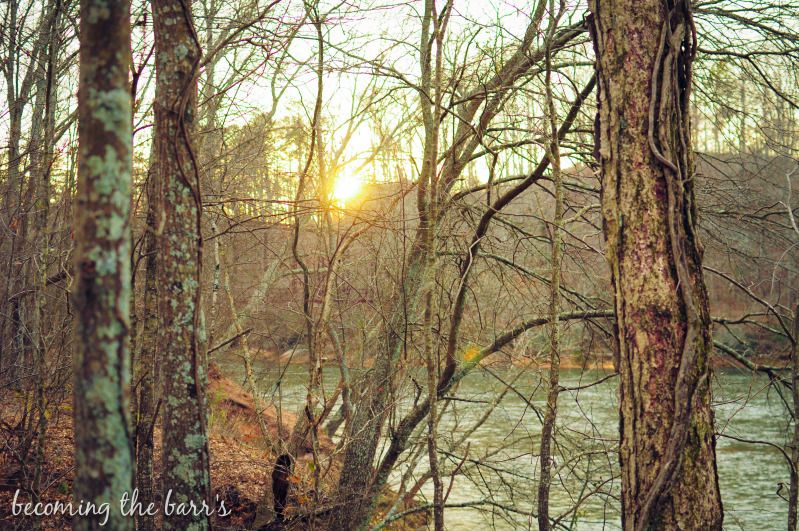 Chattahoochee river sunset